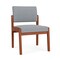 Lesro Lenox Armless Guest Chair, 22.5 in W 26 in L 31.5 in H LW1102 - alternate 1